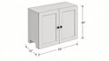 Shaker White- W3330 technical diagram