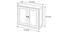 Shaker White- W3630 technical diagram