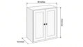 Shaker White- W3642 technical diagram