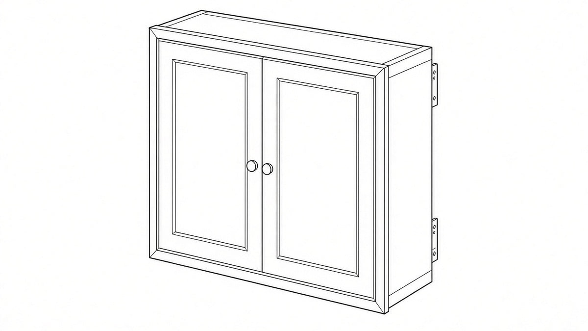 Shaker White- W3918 technical diagram