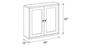 Shaker White- W4242 technical diagram
