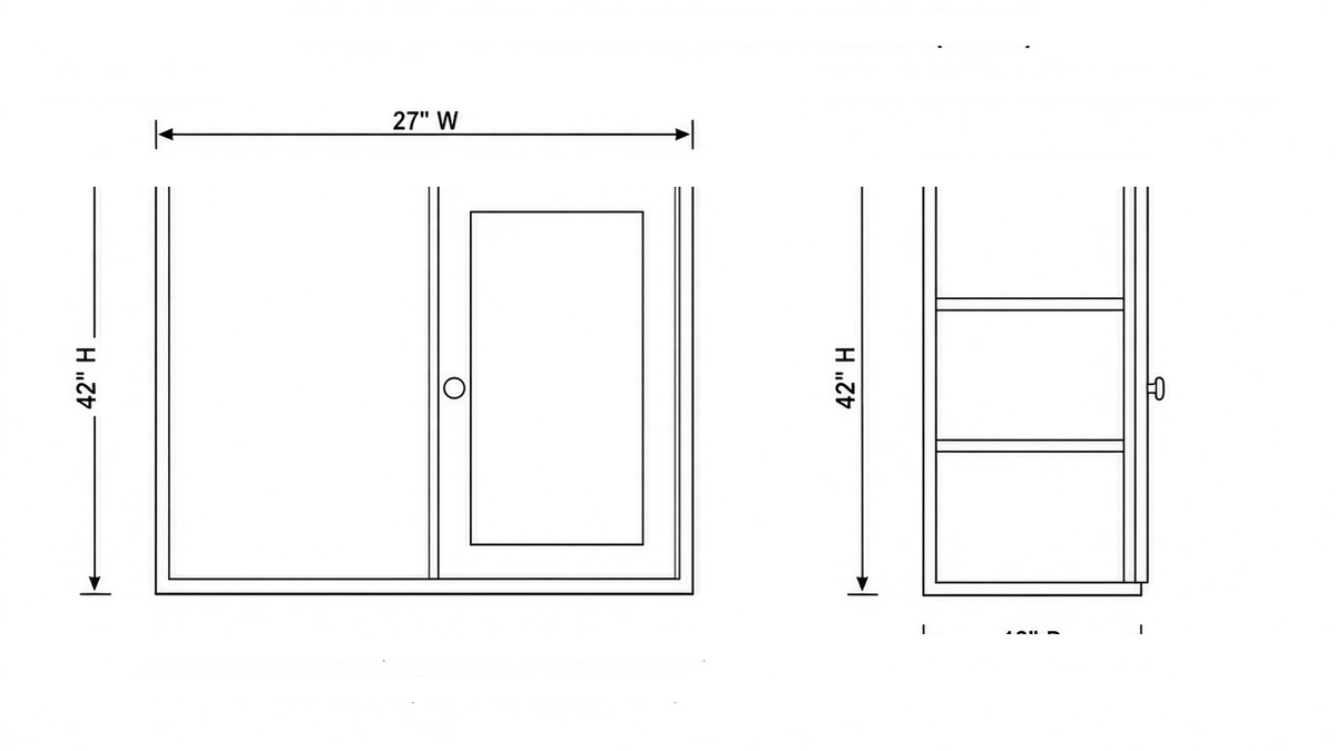 Shaker White- WBC2742 technical diagram