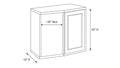 Shaker White- WBC3342 technical diagram