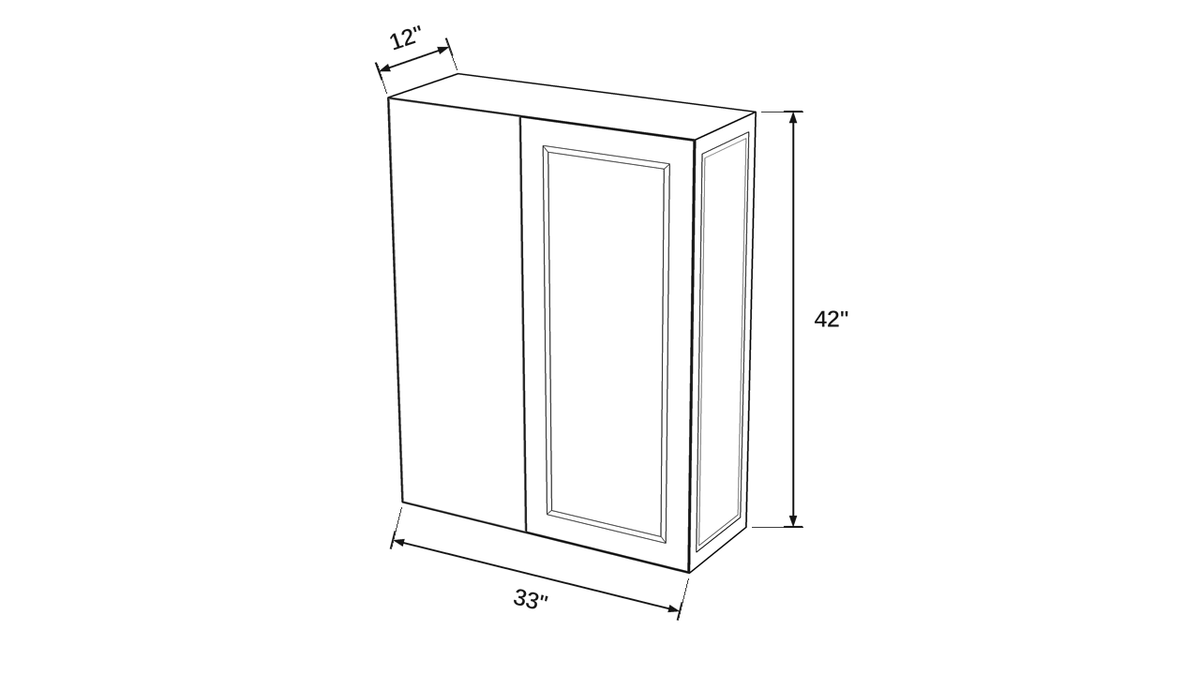 Shaker White- WBC3342 technical diagram