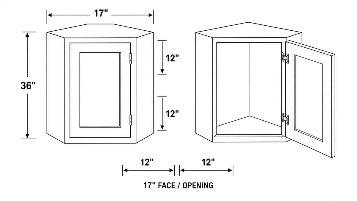 Shaker White- WDC2436 technical diagram