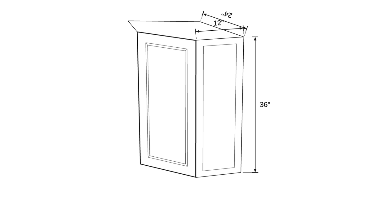 Shaker White- WDC2436 technical diagram