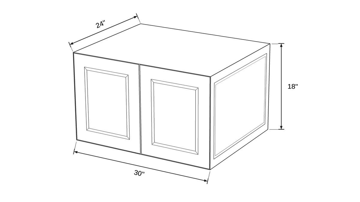Shaker White- WR3018 technical diagram