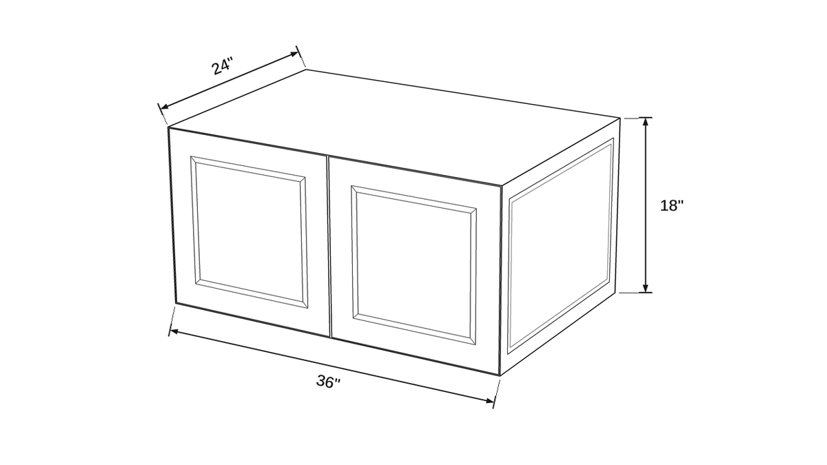 Shaker White- WR3618 technical diagram